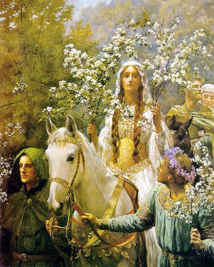 05 01 john collier queen guinevere's maying